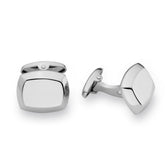 Stainless Steel Beveled Rectangle Cufflinks